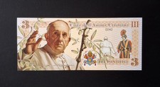 Billet Fantaisie Vatican  Pape