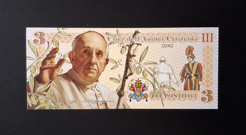 Billet fantaisie vatican pape - billet,