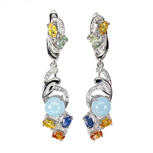 925 argent sterling - argent, boucles