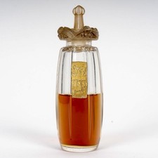 Flacon Styx Coty Verre Patiné Sépia René Lalique R.Lalique Glass Perfume Bottle