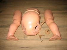 Membres de Poupée Baigneur ancien en Carton Bouilli & Bruiteur