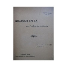 BOZZA Eugène Quatuor en La Violon Alto Violoncelle 1946