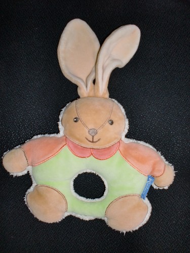 Doudou peluche hochet lapin - hochet,