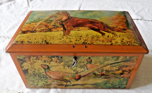Ancienne boite coffret avec - ,