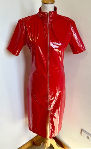 Robe t36 longue vinyl - robe, rouge