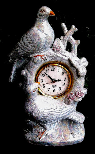 Pendule horloge barbotine - pendule,