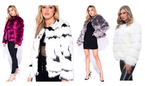 Femmes faux fourrure veste - faux,
