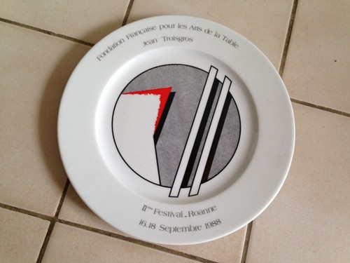 Superbe assiette trois gros - ,