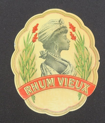 Ancienne étiquette rhum - étiquette,