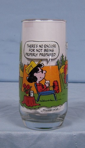 Camp snoopy collection glass - camp,
