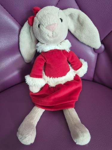 Doudou lapin rouge jellycat - lapin,