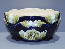 -BELLE JARDINIERE ART NOUVEAU FIVE LILLE COLLECTION DECO VITRINE FLEURS   D