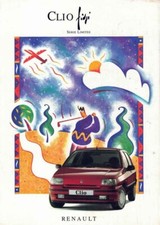 Catalogue brochure Renault Clio Fidji 09/1994 Belgique en français