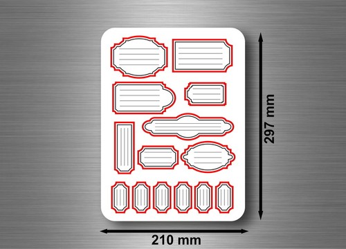 Sticker autocollant etiquette