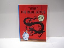Tintin BD Le lotus Bleu, en anglais, NO Moulinsart Pixi
