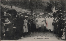 Zoo humain, Exposition de Toulouse, village noir, baptême, Sénégal, 1908 Carte p