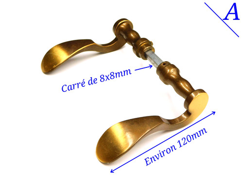 8x8mm paire poignées - paire, de