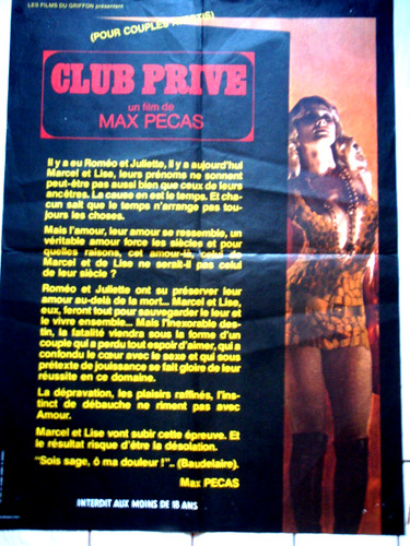 Club prive 1974 affiche - prive/,