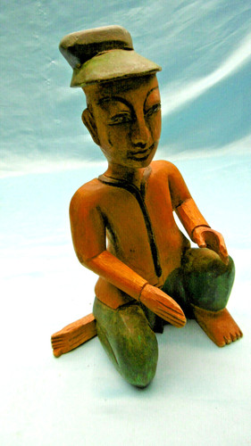 Figurine asiatique sculptée - figurine,