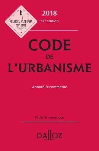 Code urbanisme 2018 - 2018,