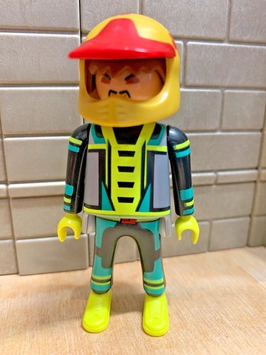 Playmobil personnage motard - personnage,
