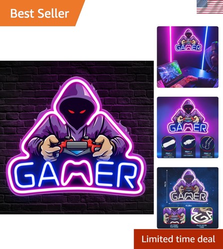 Gamer neon sign printed - uv,