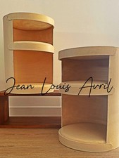 Paire de chevets vintage en carton laqué – Design Jean-Louis Avril années 70