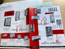 Depliant  1953 SIEGEL vitrine