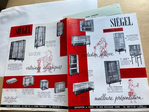 Depliant 1953 siegel vitrine - depliant,