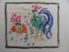 Constantin TERECHKOVITCH : Coq et poule, Gravure