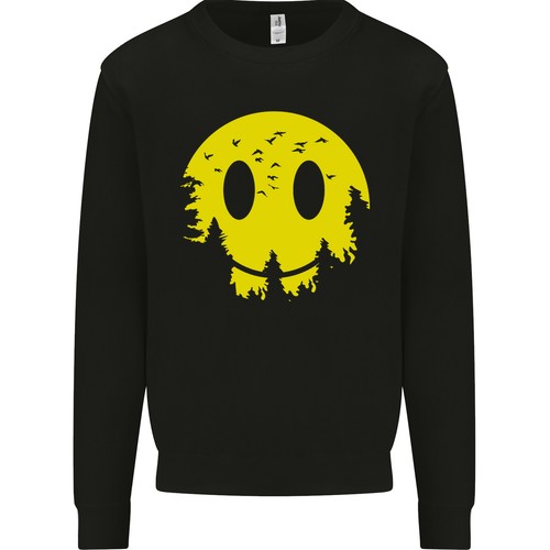 Sweat capuche acid - À, smiley