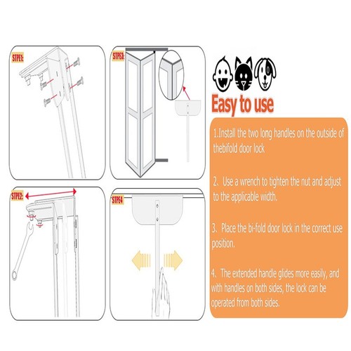 Serrure porte double pli - de,