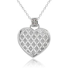 Poli Texturé Coeur 1/10ct Tdw