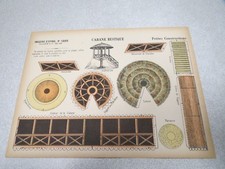 PETITES CONSTRUCTIONS IMAGERIE D EPINAL N° 1225 PELLERIN CABANE RUSTIQUE *