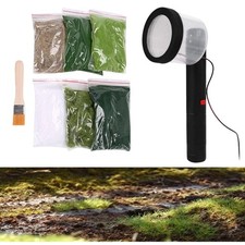 Machine de flocage de pelouse d'accessoires de projet de chemin de fer