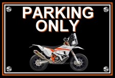 plaque " PARKING ONLY KTM 450