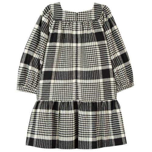 Retro houndstooth dress - houndstooth, |