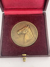 ANCIENNE MEDAILLE BRONZE SOCIÉTÉ HIPPIQUE FRANCAISE 1939 ALPHÉE DUBOIS
