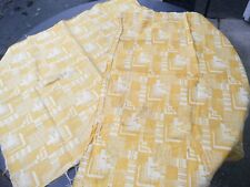 toile à matelas ancienne  à décors de motifs géométriques époque art-déco