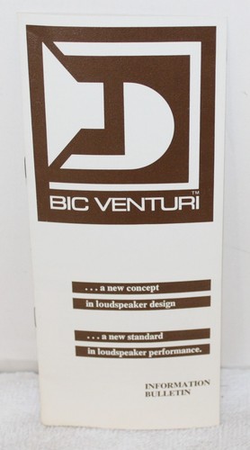 Vintage bic venturi speaker - venturi,