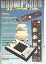 RADIO PLANS N°459 ASSERVISSEMENTS LINEAIRES / AUDIO ANALYSEUR TPS REEL