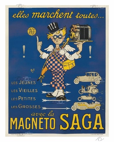 Publicité magneto saga - publicité,