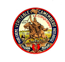 RARE - Etiquette Camembert "LE