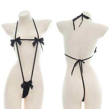 String avec harnais Femme Lingerie Sexy Ouvrable avec Harnais Taille S/M 