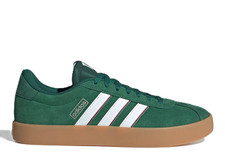 ADIDAS Vl Court 3.0 Baskets Homme en Daim Vert Chaussures de Sport Basses