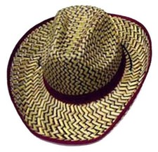NEW MAROON ZIG ZAG COWBOY HAT