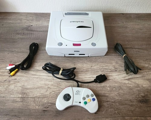 Console sega saturn blanche - console,