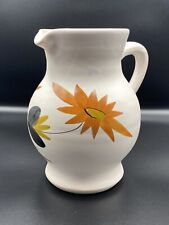 Grand Pichet Poterie Du Marais Fleurs Vintage Bel État