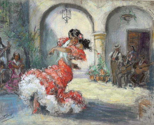 Danseuse flamenco dessin - danseuse,