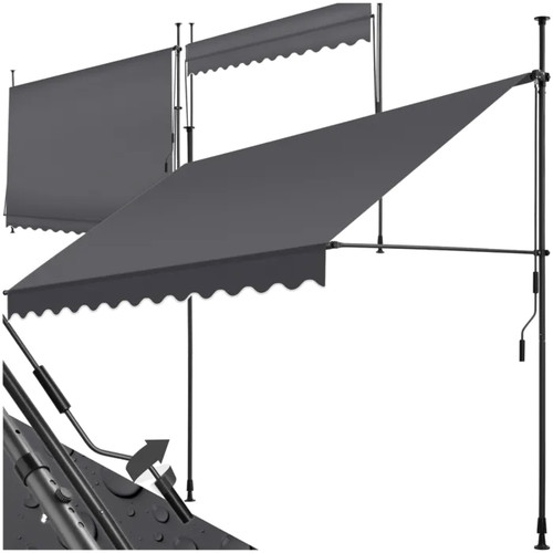 Store banne tectake 300x180cm - banne,